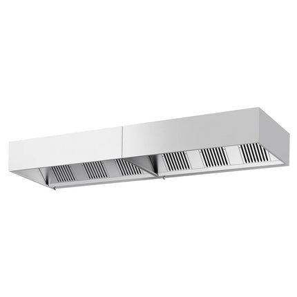 GGM Gastro Commercial Wall-Mounted Extractor Hood – 4000mm – with Baffle Filters & LED Lighting