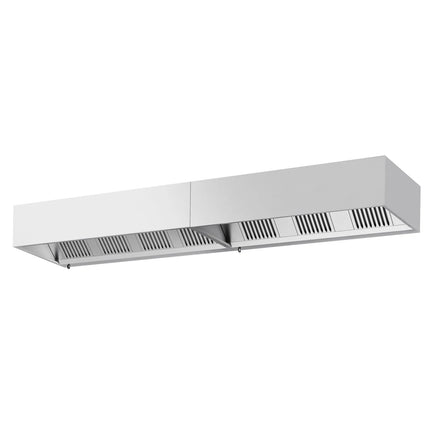GGM Gastro Commercial Wall-Mounted Extractor Hood – 4200mm – with Baffle Filters & Lighting