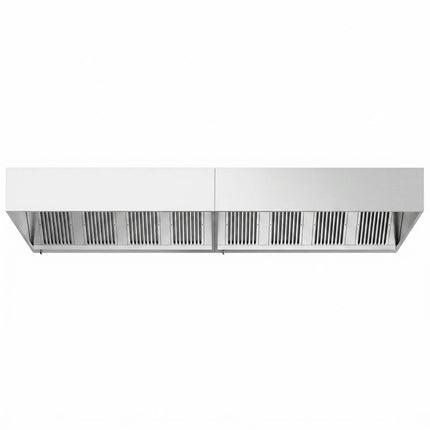 GGM Gastro Commercial Wall-Mounted Extractor Hood – 4400mm – with Baffle Filters & Lighting