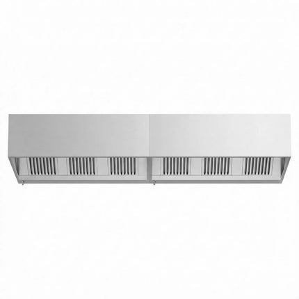 GGM Gastro Commercial Wall-Mounted Extractor Hood - 4400mm - with Baffle Filters & Lighting