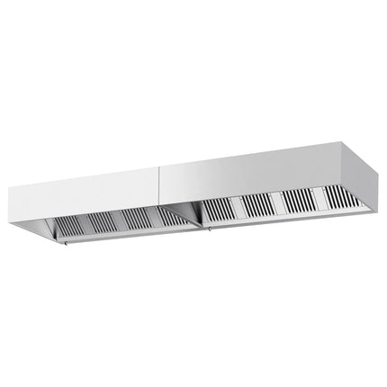 GGM Gastro Commercial Wall-Mounted Extractor Hood – 4400mm – with Baffle Filters & Lighting