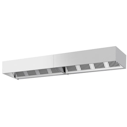 GGM Gastro Commercial Wall-Mounted Extractor Hood - 4400mm - with Baffle Filters & Lighting