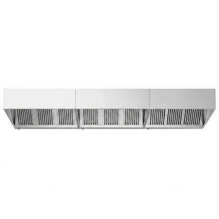 GGM Gastro Commercial Wall-Mounted Extractor Hood - 4600mm - with Baffle Filters & Lighting