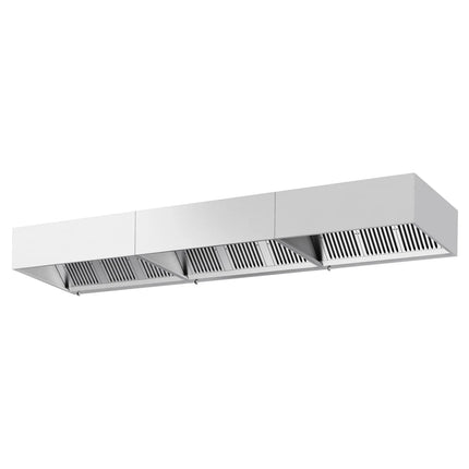 GGM Gastro Commercial Wall-Mounted Extractor Hood – 4600mm – with Baffle Filters & Lighting
