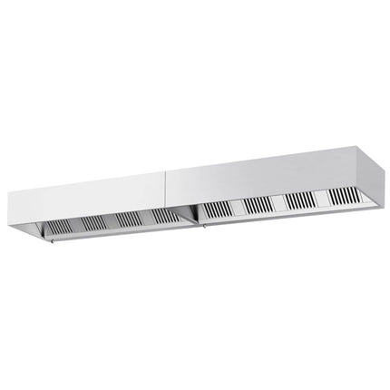 GGM Gastro Commercial Wall-Mounted Extractor Hood – 4800mm – with Baffle Filters & Lighting