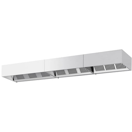 GGM Gastro Commercial Wall-Mounted Extractor Hood – 5000mm – with Baffle Filters & LED Lighting