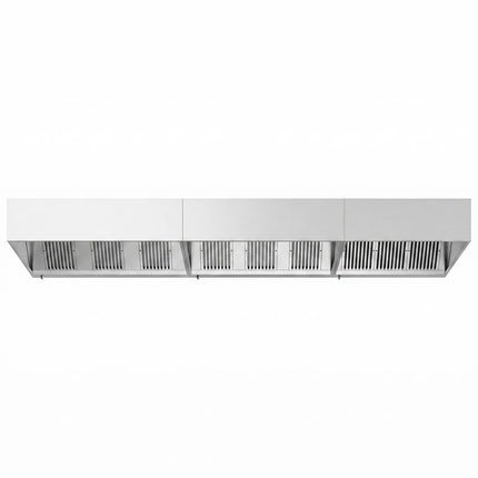 GGM Gastro Commercial Wall-Mounted Extractor Hood – 5000mm – with Baffle Filters & Lighting