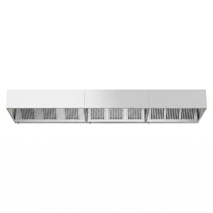 GGM Gastro Commercial Wall-Mounted Extractor Hood – 5000mm – with Baffle Filters & Lighting