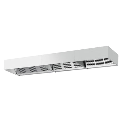 GGM Gastro Commercial Wall-Mounted Extractor Hood – 5000mm – with Baffle Filters & Lighting