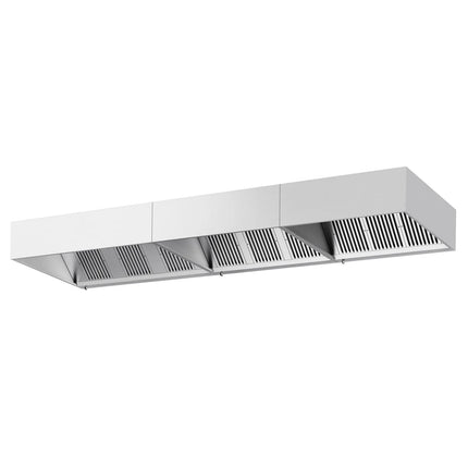 GGM Gastro Commercial Wall-Mounted Extractor Hood – 5000mm – with Baffle Filters & Lighting