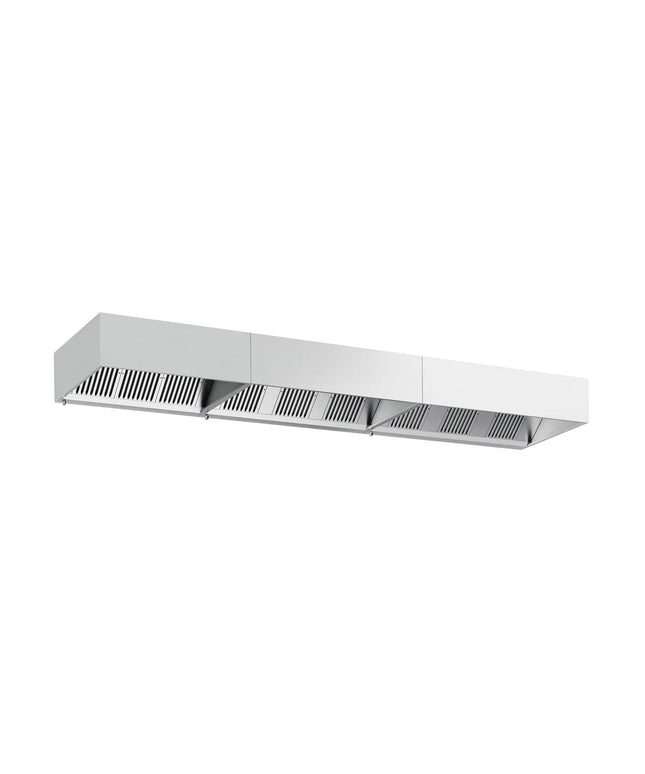 GGM Gastro Commercial Wall-Mounted Extractor Hood - 5200mm - with Baffle Filters & Lighting