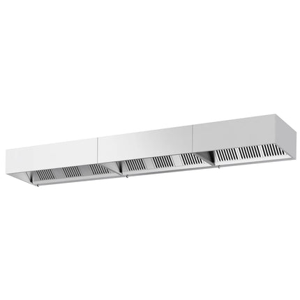 GGM Gastro Commercial Wall-Mounted Extractor Hood – 5200mm – with Baffle Filters & Lighting