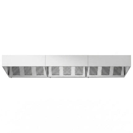 GGM Gastro Commercial Wall-Mounted Extractor Hood - 5400mm - with Baffle Filters & Lighting
