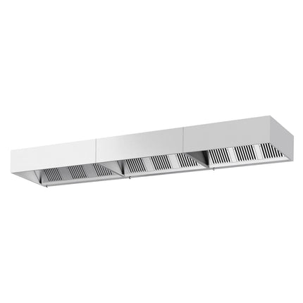 GGM Gastro Commercial Wall-Mounted Extractor Hood – 5400mm – with Baffle Filters & Lighting