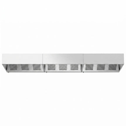 GGM Gastro Commercial Wall-Mounted Extractor Hood – 5600mm – with Baffle Filters & Lighting