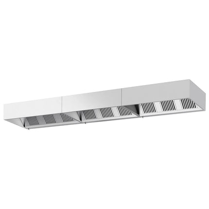 GGM Gastro Commercial Wall-Mounted Extractor Hood – 5600mm – with Baffle Filters & Lighting