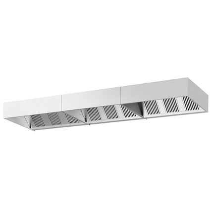 GGM Gastro Commercial Wall-Mounted Extractor Hood – 5600mm – with Baffle Filters & Lighting