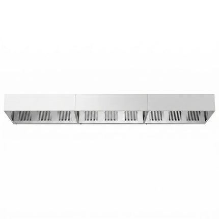 GGM Gastro Commercial Wall-Mounted Extractor Hood - 5800mm - with Baffle Filters & Lighting