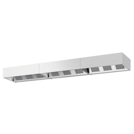 GGM Gastro Commercial Wall-Mounted Extractor Hood – 5800mm – with Baffle Filters & Lighting