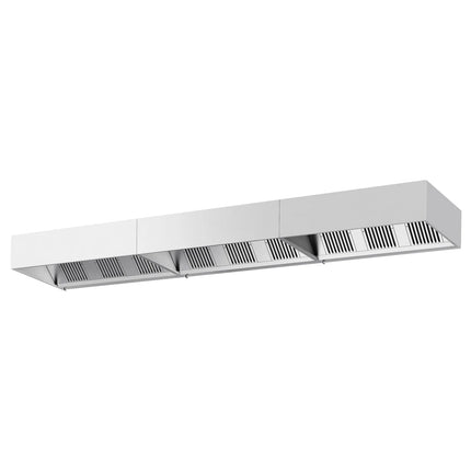 GGM Gastro Commercial Wall-Mounted Extractor Hood - 5800mm - with Baffle Filters & Lighting