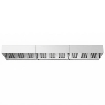 GGM Gastro Commercial Wall-Mounted Extractor Hood – 6000mm – with Baffle Filters & Lighting