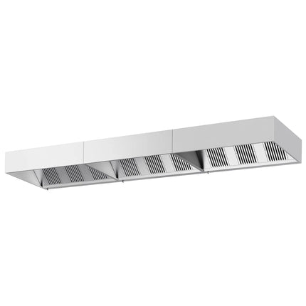 GGM Gastro Commercial Wall-Mounted Extractor Hood – 6000mm – with Baffle Filters & Lighting