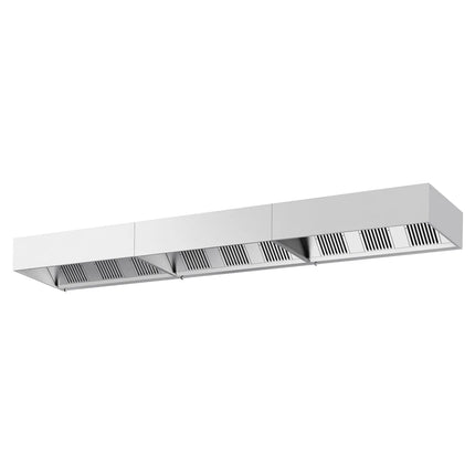 GGM Gastro Commercial Wall-Mounted Extractor Hood – 6000mm – with Baffle Filters & Lighting