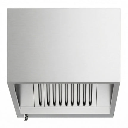GGM Gastro Commercial Wall-Mounted Extractor Hood - 800mm - with Baffle Filters & Lighting