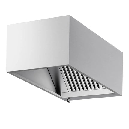 GGM Gastro Commercial Wall-Mounted Extractor Hood – 800mm – with Baffle Filters & Lighting