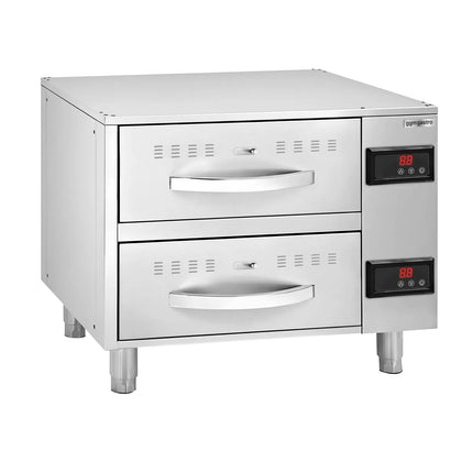 GGM Gastro Commercial Warming Drawers - 2-Drawer - 2 × GN 1/1 - 4kW - 824x578x680mm