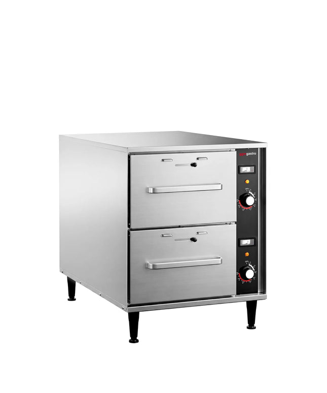 GGM Gastro Commercial Warming Drawers - 2-Drawer - 2 × GN 1/1 - 8kW - 503x765x613mm