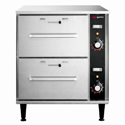 GGM Gastro Commercial Warming Drawers - 2-Drawer - 2 × GN 1/1 - 8kW - 503x765x613mm