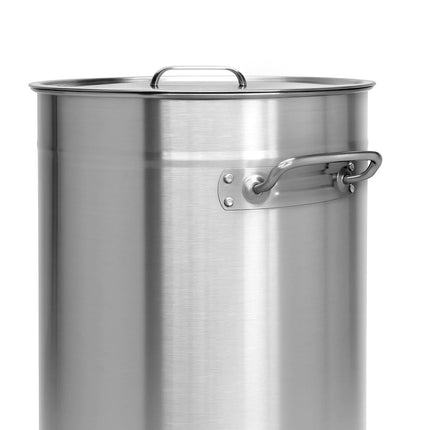 GGM Gastro Commercial Waste bin - Pedal bin - 50L - 630(H)x365(W)x365(D)mm - with wheels & lid - Stainless steel