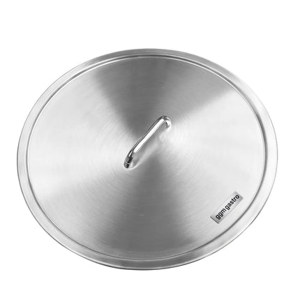 GGM Gastro Commercial Waste bin - Pedal bin - 50L - 630(H)x365(W)x365(D)mm - with wheels & lid - Stainless steel