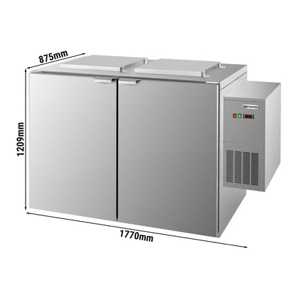 GGM Gastro Commercial Waste Cooler - 2x 120L [or 2x 240L] - Right-hand Refrigeration Unit