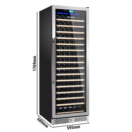 GGM Gastro Commercial Wine Fridge - Black - Freestanding - Single Zone - 450L - max. 171 bottles