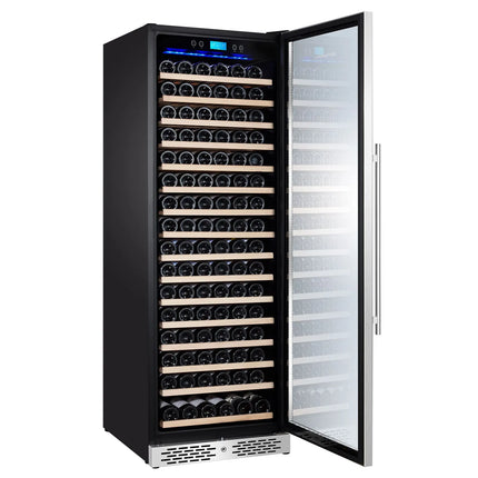 GGM Gastro Commercial Wine Fridge - Black - Freestanding - Single Zone - 450L - max. 171 bottles