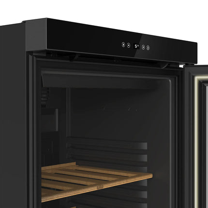 GGM Gastro Commercial Wine Fridge - Black - Single Zone - 360L - max. 60 bottles