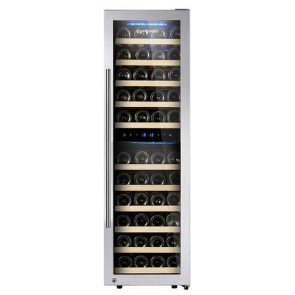 GGM Gastro Commercial Wine Fridge - Dual Zone - 160L - max. 53 bottles