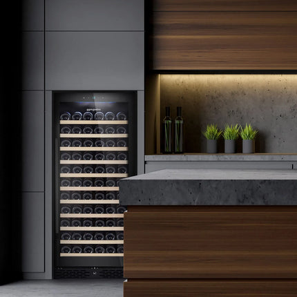 GGM Gastro Commercial Wine Fridge ECO - Stainless Steel - Freestanding - Single Zone - 350L - max. 127 bottles