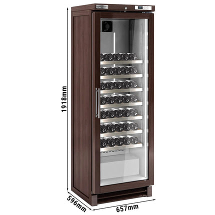 GGM Gastro Commercial Wine Fridge - Pine wood - Single Zone - 350L - max. 100 bottles
