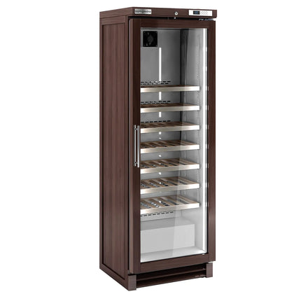 GGM Gastro Commercial Wine Fridge - Pine wood - Single Zone - 350L - max. 100 bottles