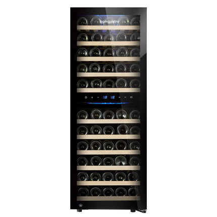 GGM Gastro Commercial Wine Fridge - Stainless Steel - Dual Zone - 200L - max. 73 bottles
