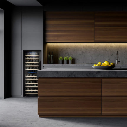 GGM Gastro Commercial Wine Fridge - Stainless Steel - Dual Zone - 200L - max. 73 bottles