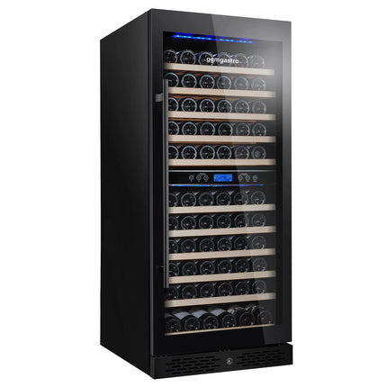 GGM Gastro Commercial Wine Fridge - Stainless Steel - Dual Zone - 350L - max. 116 bottles