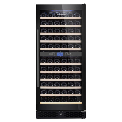 GGM Gastro Commercial Wine Fridge - Stainless Steel - Dual Zone - 350L - max. 116 bottles