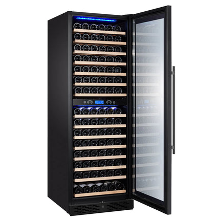 GGM Gastro Commercial Wine Fridge - Stainless Steel - Freestanding - Dual Zone - 450L - max. 160 bottles - For UK