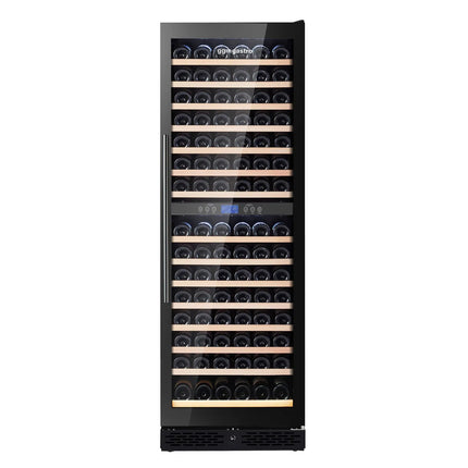 GGM Gastro Commercial Wine Fridge - Stainless Steel - Freestanding - Dual Zone - 450L - max. 160 bottles