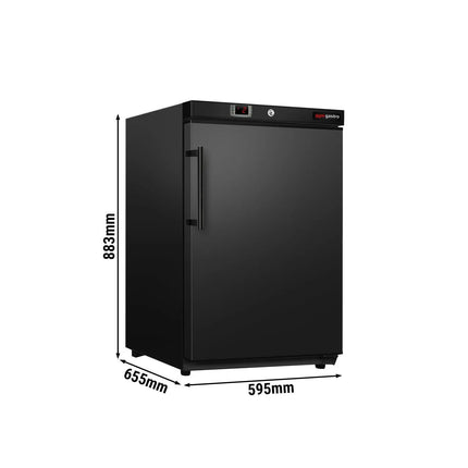 GGM Gastro Compact Commercial Upright Fridge ECO - 115L - Single Door - Black