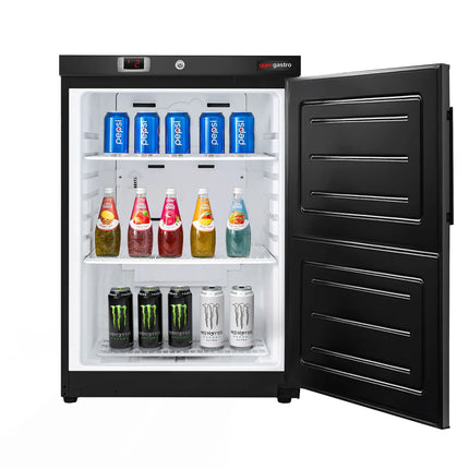 GGM Gastro Compact Commercial Upright Fridge ECO - 115L - Single Door - Black